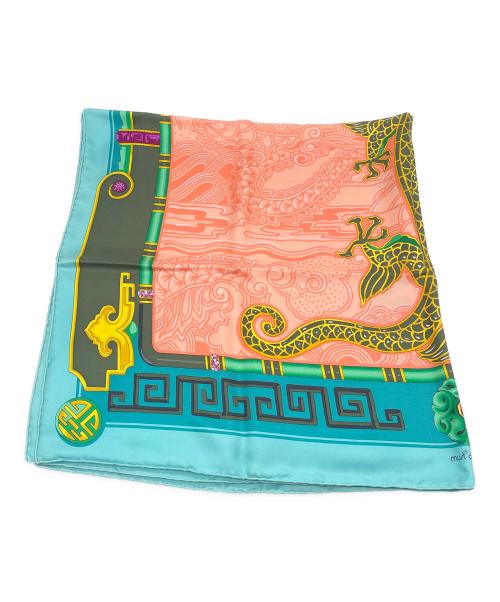 murt de cartier（マストドゥカルティエ）murt de cartier (マストドゥカルティエ) スカーフ ブルーの古着・服飾アイテム