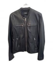 REPLAY（リプレイ）の古着「レザージャケット」｜ブラック