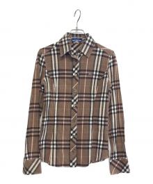 BURBERRY BLUE LABEL（バーバリー ブルー レーベル）の古着「チェックシャツ」｜ブラウン