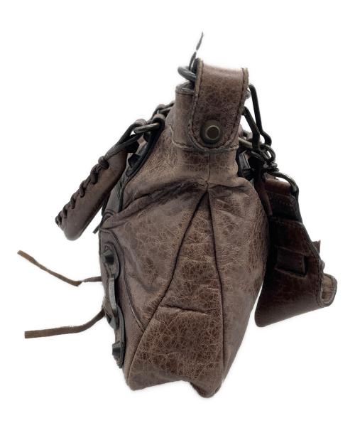 BALENCIAGA（バレンシアガ）BALENCIAGA (バレンシアガ) 2WAYショルダーバッグ ブラウンの古着・服飾アイテム