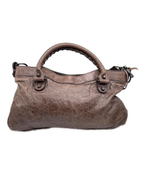 BALENCIAGA（バレンシアガ）BALENCIAGA (バレンシアガ) 2WAYショルダーバッグ ブラウンの古着・服飾アイテム