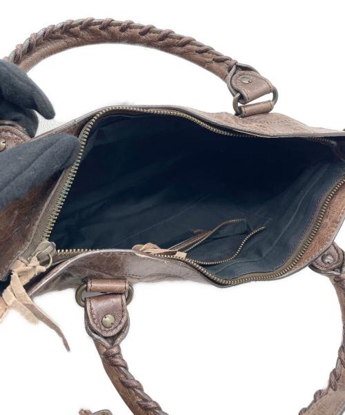 BALENCIAGA（バレンシアガ）BALENCIAGA (バレンシアガ) 2WAYショルダーバッグ ブラウンの古着・服飾アイテム