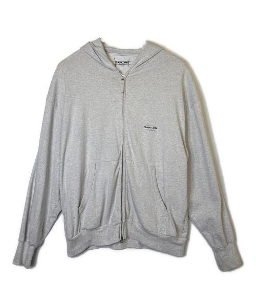 CAHLUMN（カウラム）CAHLUMN (カウラム) ジップパーカー ライトグレー サイズ:XXLの古着・服飾アイテム