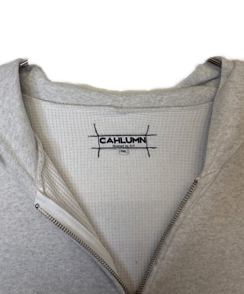 CAHLUMN（カウラム）CAHLUMN (カウラム) ジップパーカー ライトグレー サイズ:XXLの古着・服飾アイテム