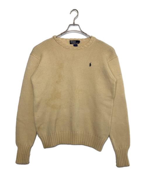 POLO RALPH LAUREN（ポロ・ラルフローレン）POLO RALPH LAUREN (ポロ・ラルフローレン) 厚手ニット アイボリー サイズ:Lの古着・服飾アイテム