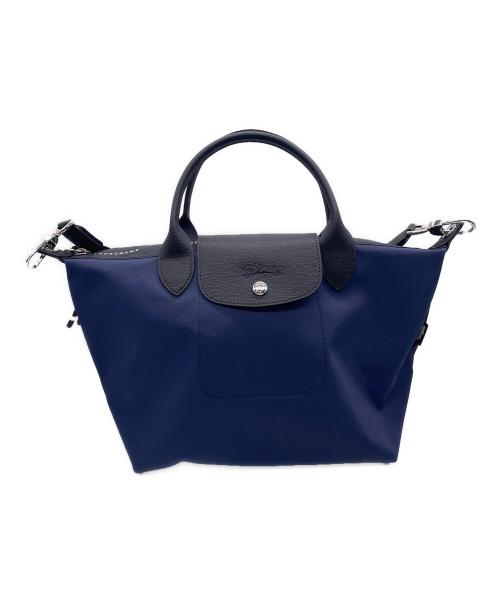 LONGCHAMP（ロンシャン）LONGCHAMP (ロンシャン) ハンドバッグ ネイビーの古着・服飾アイテム