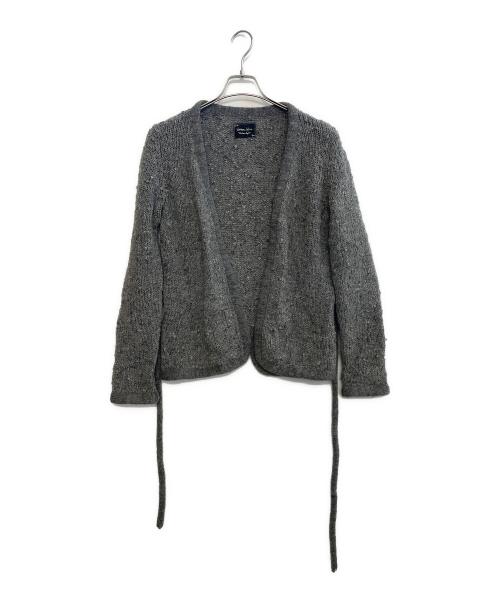 NUMBER (N)INE（ナンバーナイン）NUMBER (N)INE (ナンバーナイン) シルク紺厚手カーディガン グレー サイズ:2の古着・服飾アイテム