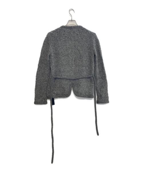 NUMBER (N)INE（ナンバーナイン）NUMBER (N)INE (ナンバーナイン) シルク紺厚手カーディガン グレー サイズ:2の古着・服飾アイテム