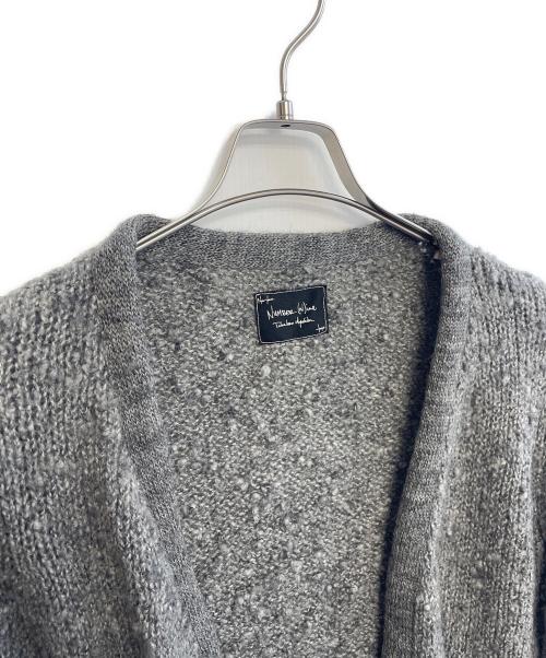 NUMBER (N)INE（ナンバーナイン）NUMBER (N)INE (ナンバーナイン) シルク紺厚手カーディガン グレー サイズ:2の古着・服飾アイテム