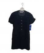 BURBERRY BLUE LABELバーバリー ブルー レーベル）の古着「半袖ワンピース」｜ブラック