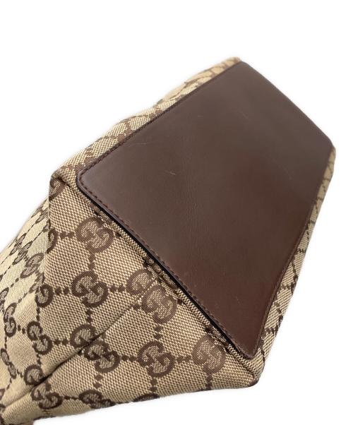 GUCCI（グッチ）GUCCI (グッチ) GGキャンバストートバッグ ブラウンの古着・服飾アイテム