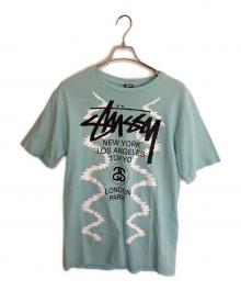 stussy（ステューシー）の古着「半袖カットソー」｜ブルー