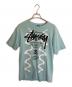 stussy（ステューシー）の古着「半袖カットソー」｜ブルー