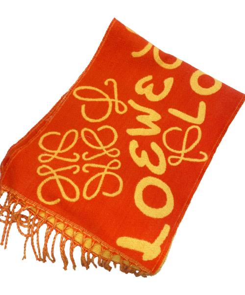 LOEWE（ロエベ）LOEWE (ロエベ) カシミヤ混マフラー ブラウンの古着・服飾アイテム