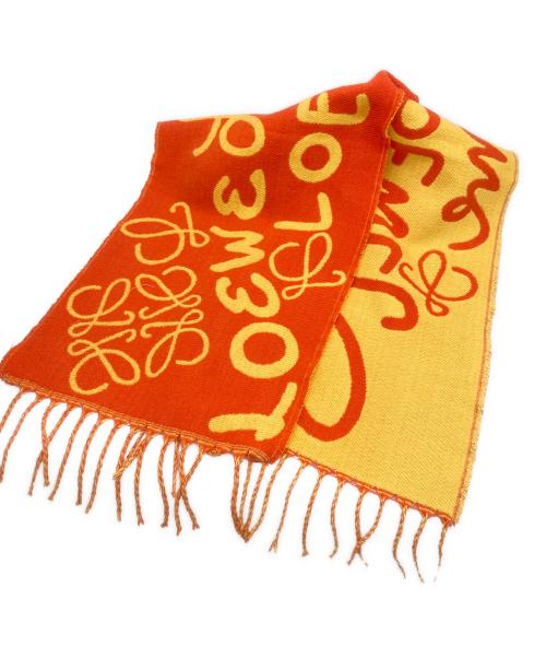 LOEWE（ロエベ）LOEWE (ロエベ) カシミヤ混マフラー ブラウンの古着・服飾アイテム