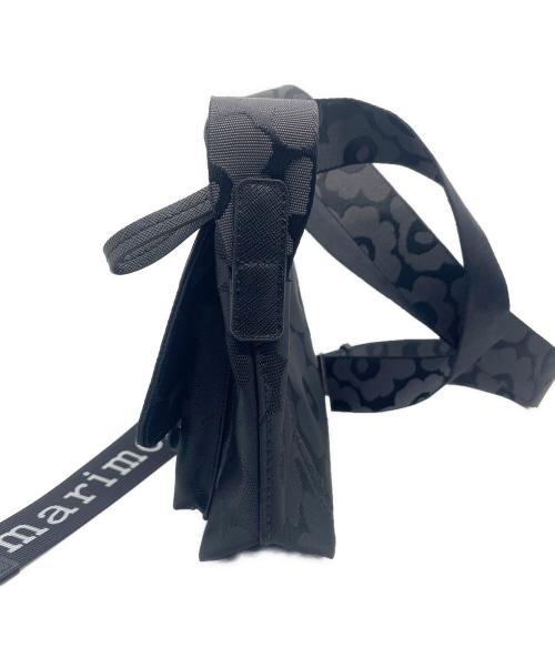 marimekko（マリメッコ）marimekko (マリメッコ) MINI MESSENGER UNIKKO ブラックの古着・服飾アイテム