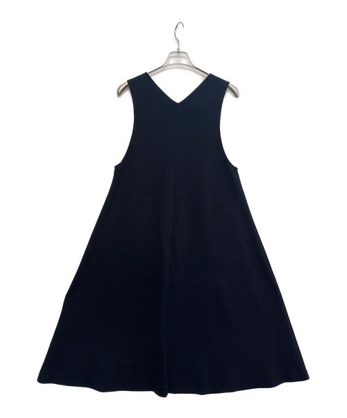 BEARDSLEY（ビアズリー）BEARDSLEY (ビアズリー) ノースリーブワンピース ネイビーの古着・服飾アイテム