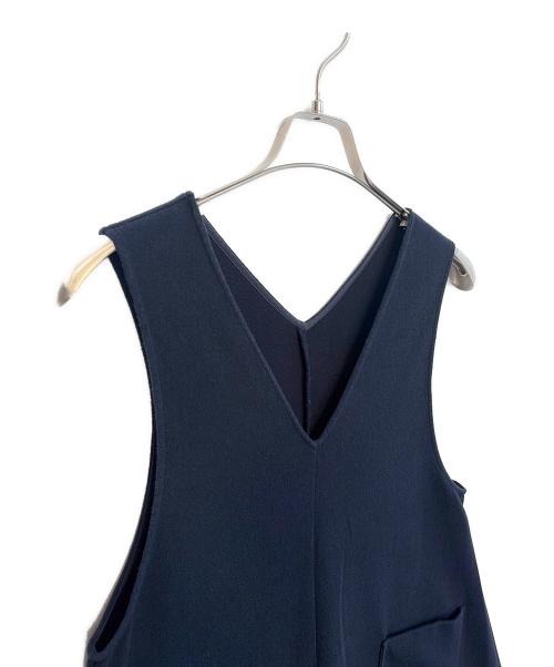 BEARDSLEY（ビアズリー）BEARDSLEY (ビアズリー) ノースリーブワンピース ネイビーの古着・服飾アイテム