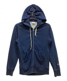 Champion（チャンピオン）の古着「ジップパーカー」｜ネイビー