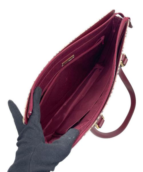 BURBERRY（バーバリー）BURBERRY (バーバリー) トートバッグ ベージュ×レッドの古着・服飾アイテム