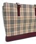 BURBERRY (バーバリー) トートバッグ ベージュ×レッド：15000円