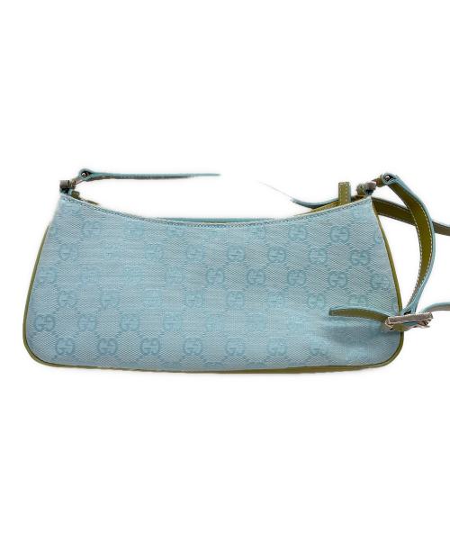 GUCCI（グッチ）GUCCI (グッチ) ハンドバッグ スカイブルー×グリーンの古着・服飾アイテム