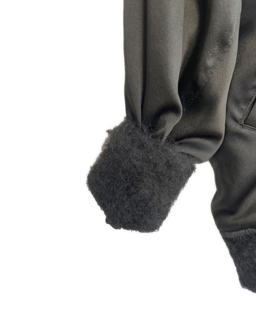 JULIEN DAVID（ジュリアンデイヴィット）JULIEN DAVID (ジュリアンデイヴィット) シルクジャケット ブラック サイズ:記載不明の古着・服飾アイテム