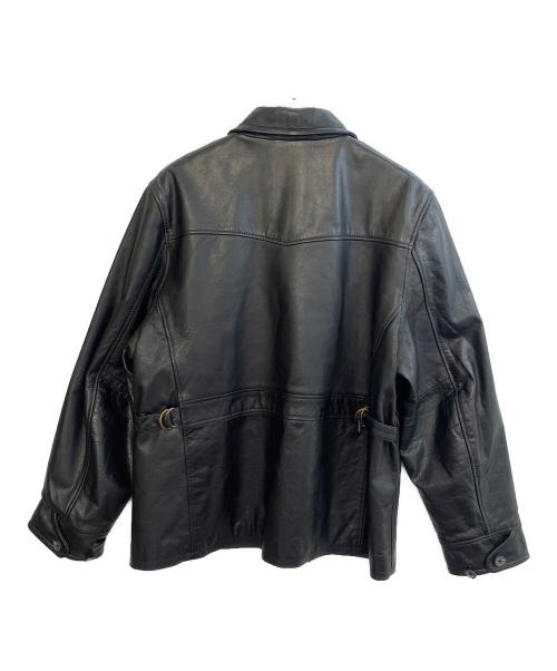 aZitator（アジテーター）aZitator (アジテーター) レザージャケット ブラック サイズ:3Lの古着・服飾アイテム