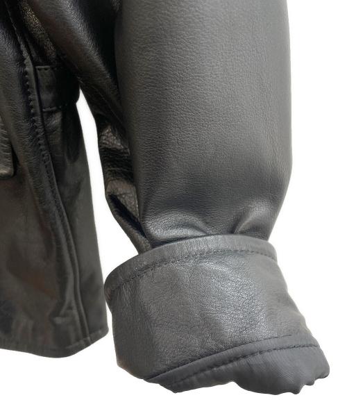 aZitator（アジテーター）aZitator (アジテーター) レザージャケット ブラック サイズ:3Lの古着・服飾アイテム