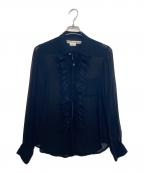 COMME des GARCONSコムデギャルソン）の古着「長袖ブラウス」｜ブラック