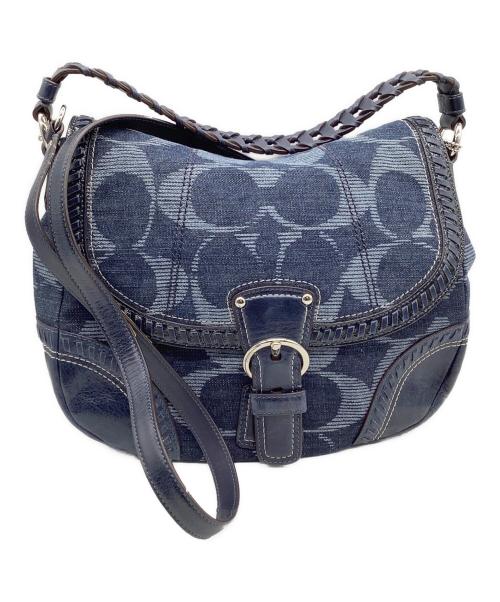 COACH（コーチ）COACH (コーチ) 2WAYデニムショルダーバッグ インディゴの古着・服飾アイテム