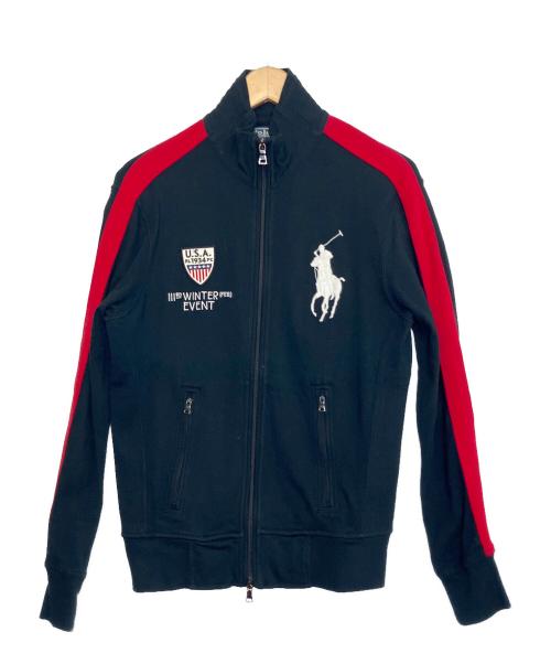 POLO RALPH LAUREN（ポロ・ラルフローレン）POLO RALPH LAUREN (ポロ・ラルフローレン) トラックジャケット ブラック×レッド サイズ:Sの古着・服飾アイテム