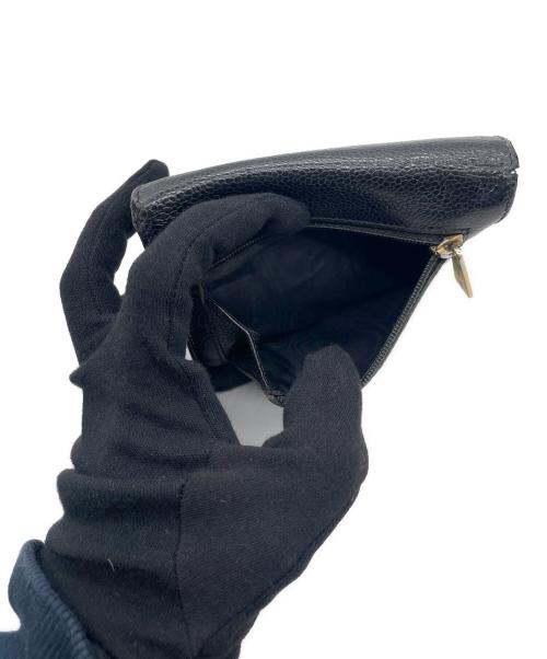 CHANEL（シャネル）CHANEL (シャネル) 3つ折り財布 ブラックの古着・服飾アイテム