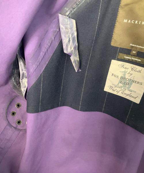 MACKINTOSH（マッキントッシュ）MACKINTOSH (マッキントッシュ) 比翼コート ネイビー サイズ:40の古着・服飾アイテム
