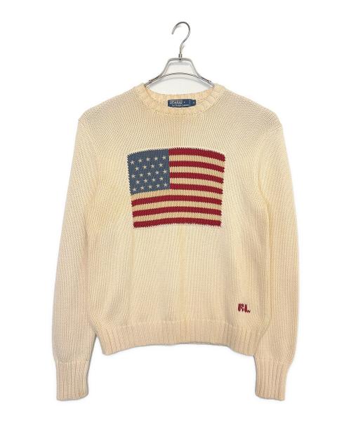 POLO RALPH LAUREN（ポロ・ラルフローレン）POLO RALPH LAUREN (ポロ・ラルフローレン) 厚手ニット ベージュ サイズ:Mの古着・服飾アイテム