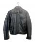 R.B.C（アールビーシー）の古着「レザーライダースジャケット」｜ブラック