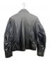 R.B.C (アールビーシー) レザーライダースジャケット ブラック サイズ:38：13000円