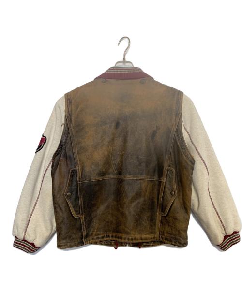 GUESS（ゲス）GUESS (ゲス) レザージャケット ブラウン サイズ:Mの古着・服飾アイテム
