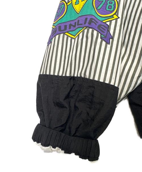 SUNLIFE（サンライフ）SUNLIFE (サンライフ) ウインドブレーカー ブラック×グリーン サイズ:XLの古着・服飾アイテム