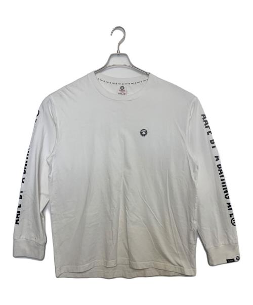 Aape BY A BATHING APE（エーエイプ バイ アベイシングエイプ）AAPE BY A BATHING APE (エーエイプ バイ アベイシングエイプ) 長袖カットソー ホワイト サイズ:XXLの古着・服飾アイテム