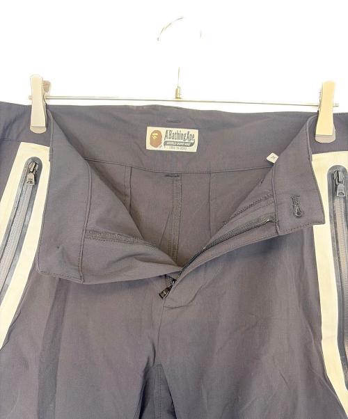 A BATHING APE（ア ベイシング エイプ）A BATHING APE (ア ベイシング エイプ) ナイロンパンツ ブラック サイズ:ＸＬの古着・服飾アイテム