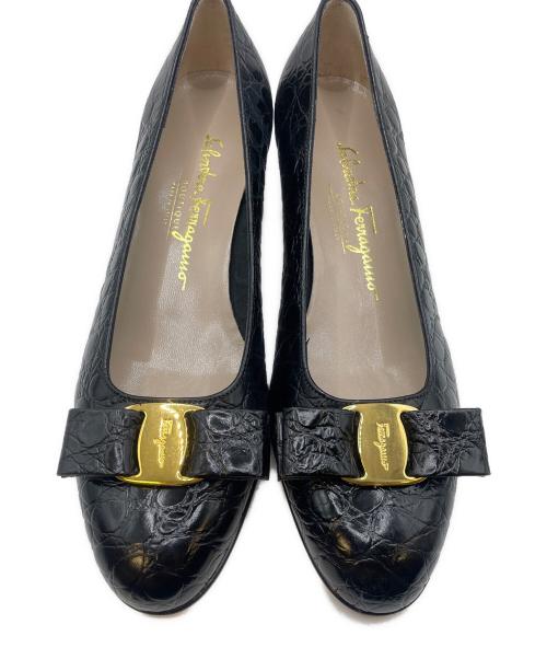 Salvatore Ferragamo（サルヴァトーレ フェラガモ）Salvatore Ferragamo (サルヴァトーレ フェラガモ) ローファー ブラック サイズ:７ 1/2の古着・服飾アイテム