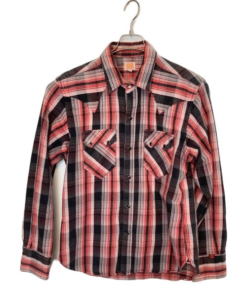 SUGAR CANE（シュガーケーン）SUGAR CANE (シュガーケーン) ネルシャツ ピンク サイズ:Lの古着・服飾アイテム