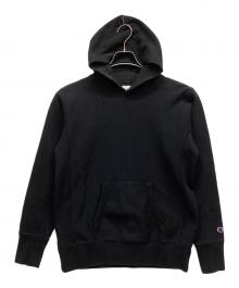 Champion REVERSE WEAVE（チャンピオン リバース ウィーブ）の古着「プルオーバーパーカー」｜ブラック