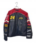 wilsons leatherウィルソンズレザー）の古着「ライダースジャケット」｜レッド×ブラック