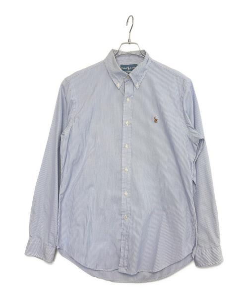 RALPH LAUREN（ラルフローレン）RALPH LAUREN (ラルフローレン) 長袖シャツ ブルー×ホワイト サイズ:34/35の古着・服飾アイテム
