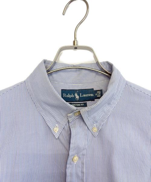 RALPH LAUREN（ラルフローレン）RALPH LAUREN (ラルフローレン) 長袖シャツ ブルー×ホワイト サイズ:34/35の古着・服飾アイテム
