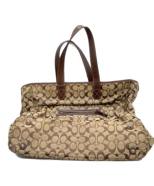 COACH（コーチ）COACH (コーチ) トートバッグ ブラウン×ベージュの古着・服飾アイテム