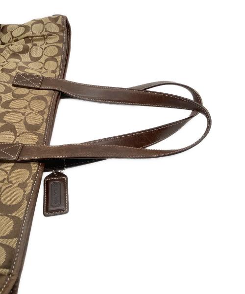 COACH（コーチ）COACH (コーチ) トートバッグ ブラウン×ベージュの古着・服飾アイテム