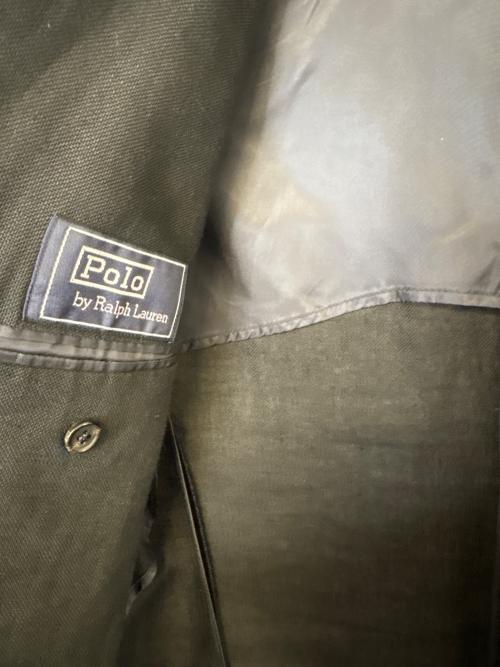 POLO RALPH LAUREN（ポロ・ラルフローレン）POLO RALPH LAUREN (ポロ・ラルフローレン) リネン混3Bジャケット ブラック サイズ:不明の古着・服飾アイテム